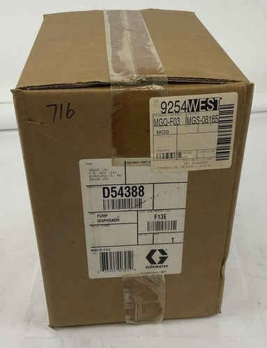 GRACO D54388 PUMP DIAPHRAGM0