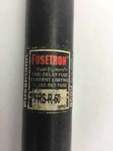 BUSSMAN FRS-R-60 FUSETRON 60A 600VAC DUAL-ELEMENT TIME-DELAY CURRENT (LOT OF 4)1