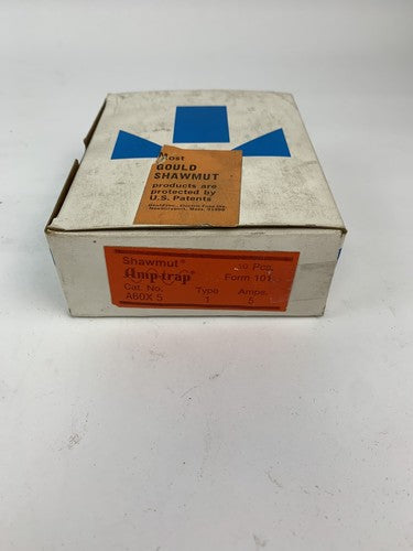 Gould Shawmut Amp-trap A60X5 5A 600V Type 1 Fuse "Lot of 10"0