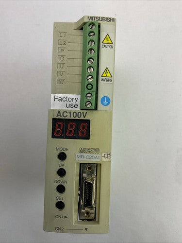 MITSUBISHI MR-C20A1-UE AC SERVO DRIVE OUTPUT 170VAC 0-360HZ 1.5A0
