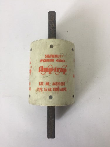 SHAWMUT A4BY1600 AMP-TRAP CURRENT LIMITING FUSE FORM 480 TYPE 55AK 600VAC 250VDC0