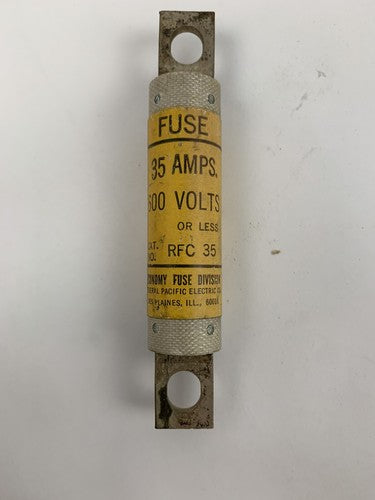 Economy Fuse RFC35 35A 600V Type-RF Fuse "Lot of 6"1