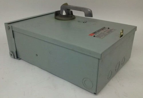 FPE RH1336R FUSIBLE SAFETY SWITCH 3P, 30A, 600VAC,3 WIRE,3 BLADES,20HP RAINPROOF9