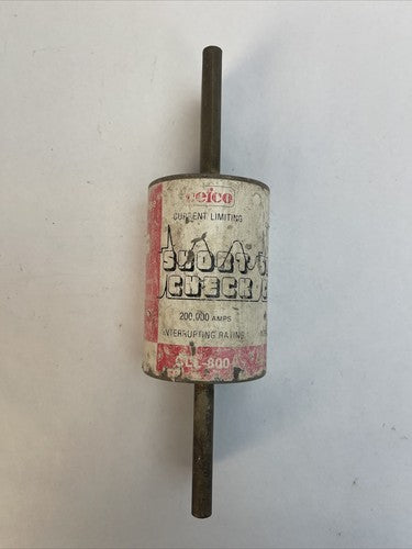 CEFCO CLL 800 CURRENT LIMITING SHORT CHECK FUSE 800AMP 600VAC CLASS L3