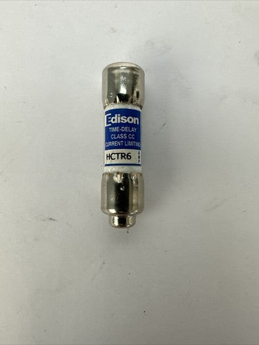 EDISON HCTR6 TIME DELAY CURRENT LIMITING FUSE 6AMP 600VAC (LOT OF 3)1