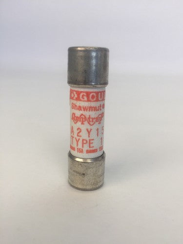 GOULD SHAWMUT AMP-TRAP A2Y15 FUSE 15AMP 250VAC 500VDC (LOT OF 5)0