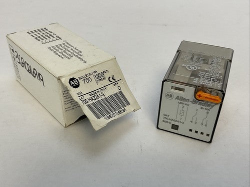 ALLEN BRADLEY 700-HA32A1-3 SER D RELAY 10A 2 C/O (DPDT) 120VAC 50/60HZ0