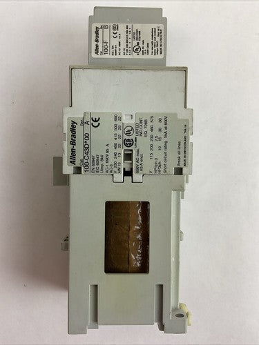 ALLEN BRADLEY 100-C43D*00 CONTACTOR SER A 600VAC 63A 3PH 30HP COIL 24VDC 100-F0