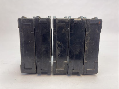 CUTLER HAMMER / WESTINGHOUSE QCL1015 CIRCUIT BREAKER 15A 1P 120/240VAC(LOT OF 5)2