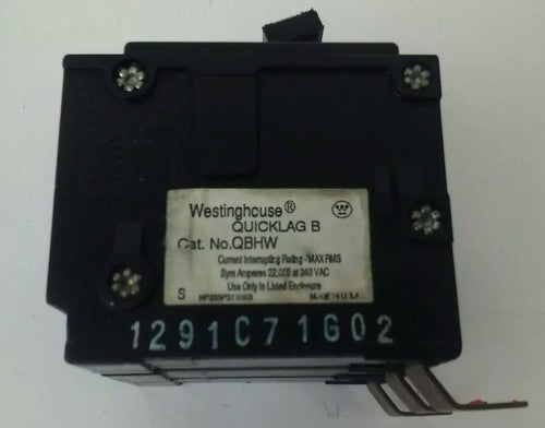 WESTINGHOUSE QBHW3015H QUICKLAG B CIRCUIT BREAKER 3P 240VAC 15A1