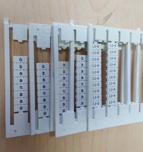 PARTIALS Allen Bradley 1492-SM6X12 Ser. B Markers 1
