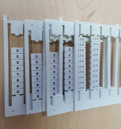 PARTIALS Allen Bradley 1492-SM6X12 Ser. B Markers 1