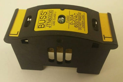 BUSS JTN60030 FUSE HOLDER 0-30AMP 600VAC, WITH BUSS LPJ-10SP LOW PEAK FUSE3
