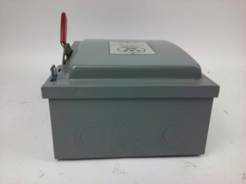 WESTINGHOUSE HU-322 SAFETY SWITCH 60A, 240V, 3P, NON FUSIBLE, 15-30 H.P., NEW8