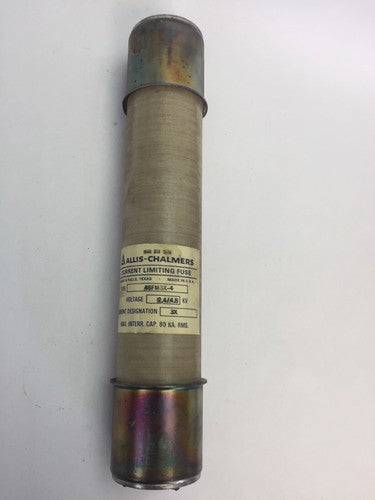 ALLIS-CHALMERS 48FM3X-4 CURRENT LIMITING FUSE 2400/4800V CURRENT DESIGNATION: 3X0