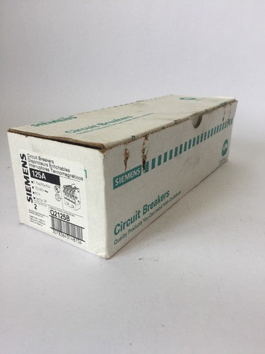 SIEMENS Q2125B CIRCUIT BREAKER 125A 2 POLE 120/240VAC 60HZ TYPE QPP BOX OF 21