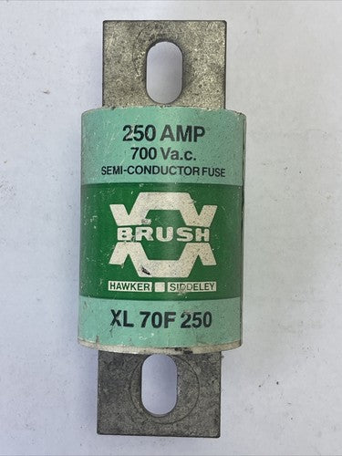 BRUSH XL70F250 SEMI-CONDUCTOR FUSE 250AMP 700VAC TYPE XL3