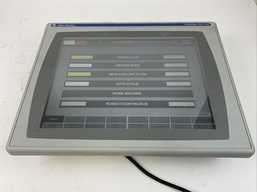 ALLEN BRADLEY 2711P-RDT15C SER B PANELVIEW PLUS 1500 TOUCH 2711P-RP2 SER G 24VDC0