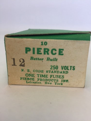 PIERCE ONE-TIME FUSE 12AMP 250V (BOX OF 10)1
