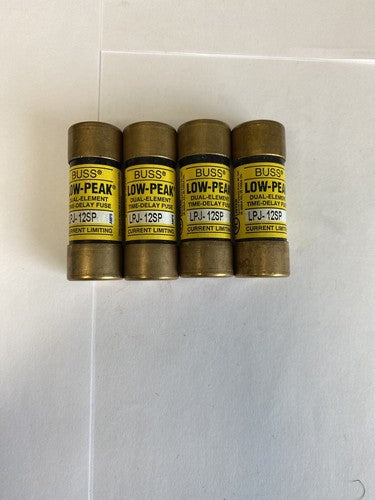 Bussmann Low-Peak LPS-12SP 12A 600V Fuse "Lot of 4"0