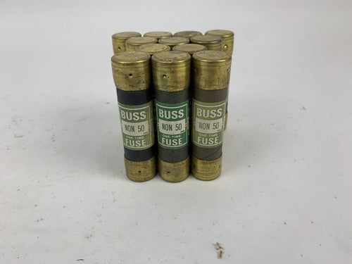 Bussmann One-Time NON 50 50A 250V Fuse "Lot of 12"0