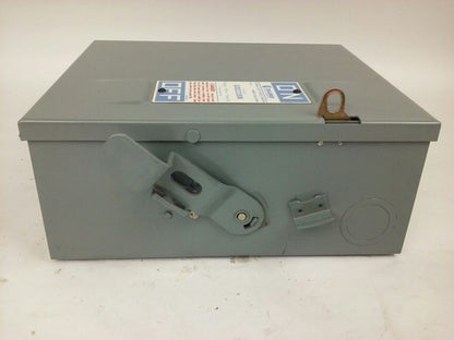 CHALLENGER GD222SN, SAFETY SWITCH, 60A, 240V, SINGLE PHASE FUSIBLE, 10 H.P. NEW 6