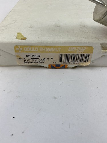 Gould Shawmut Amp-trap 2000 A6D90R 90A 600V Fuse "Lot of 5"1