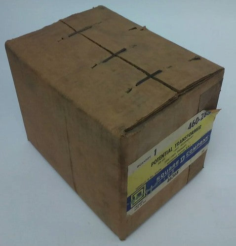 SQUARE D 460-288 POTENTIAL TRANSFORMER, 60HZ, 120V SEC,288/500Y PRIM,RATIO 2.4:10