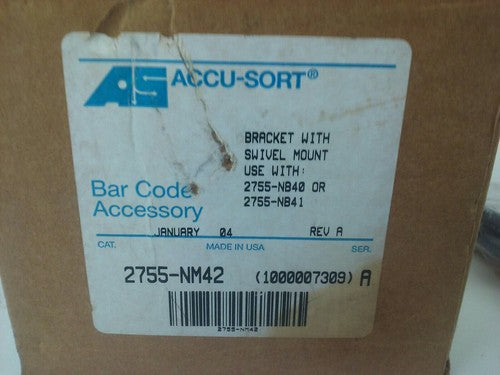 ACCU-SORT 2755-NM42 SER.A BRACKET W/ SWIVEL MOUNT USE W/ 2755-NB40 OR 2755-NB411