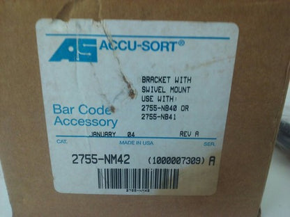 ACCU-SORT 2755-NM42 SER.A BRACKET W/ SWIVEL MOUNT USE W/ 2755-NB40 OR 2755-NB411