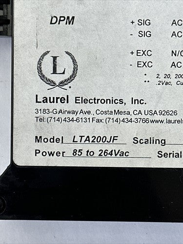 LAUREL ELECTRONICS LTA200JF TRANSMITTER 85-264VAC1
