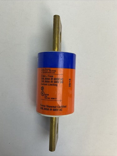 FERRAZ SHAWMUT AJT500 AMP-TRAP 2000 SMART SPOT FUSE 500A 600VAC 500VDC DUAL4