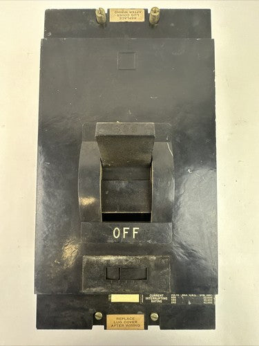 SQUARE D LAP36300 CIRCUIT BREAKER 300AMP 600VAC 3POLE0