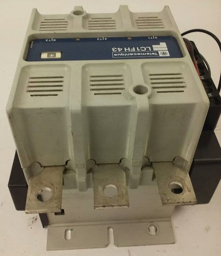 TELEMECANIQUE LC1FH43 CONTACTOR 3PH 600VAC 150HP 200A LA1F221 LX4 FH 190VDC4