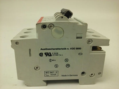ABB, S273-K20A, CIRCUIT BREAKER, 3P, 277/480VAC, 10KA, 20A, VDE0660, NEW SURPLUS1