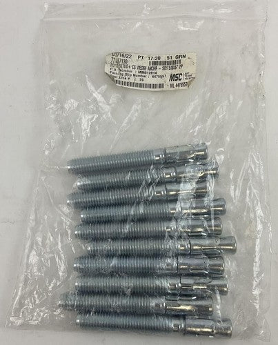 MSC 77487130 POWERSTUD WEDGE ANCHOR 5/8 X 5" ***LOTOF10***1