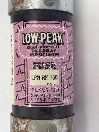 BUSS LPN-RK-150 LOW-PEAK DUAL ELEMENT TIME DELAY FUSE 250VAC 150AMP CURRENT1