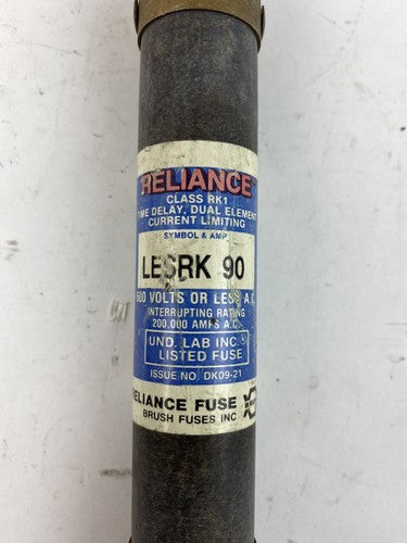 Reliance LESRK90 90A 600V Fuse "Lot of 3"2