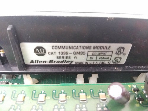 ALLEN BRADLEY 1336F-BRF20-AA-EN-GMS5-L8E AC DRIVE 480V 3PH W/ 1336-GMS5 SER. A2