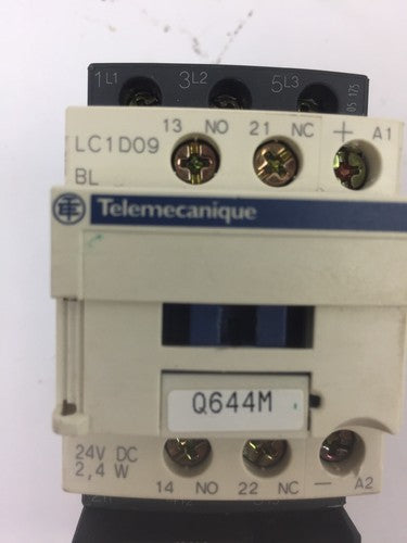 TELEMECANIQUE LC1D09BL CONTACTOR LRD04 OVERLOAD RELAY LAD4TBDL 24V4
