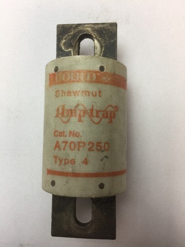 GOULD SHAWMUT AMPTRAP A70P250 FUSE 250 AMP 700VAC TYPE 4 FORM 101 0
