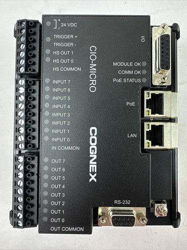 COGNEX CIO-MICRO 825-0034-2R B I/O MODULE 24VDC 1.0A CLASS 20