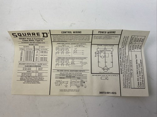 SQUARE D 8502 SDG2V03 SER A AC MAGNETIC NEMA RATED CONTACTOR IN TYPE 1 ENCLOSURE11