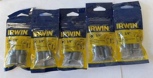 IRWIN 3051015 MAGNETIC NUTSETTER 3/8" BAG OF 3 ****LOTOF5****0