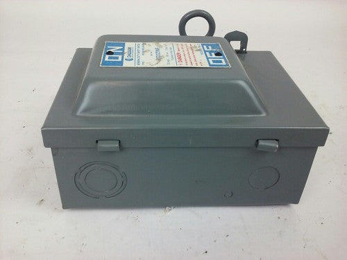 CHALLENGER GD221NF, 30A, 240V, 3 MAX H.P., TYPE 1 INDOOR, SAFETY SWITCH, NEW7