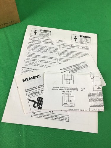 SIEMENS SENTRON LXD62S600ALAC MOLDED CASE SWITCH LXD6-A 600AMP 2P 600V5