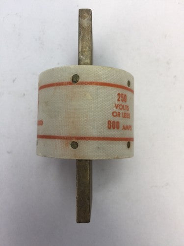 GOULD SHAWMUT AMPTRAP A25X800 FUSE 800AMP 250 VOLTS TYPE 41