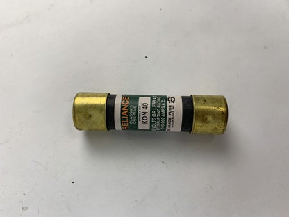 Reliance One-Time KON40 40A 250V Fuse "Lot of 10"2