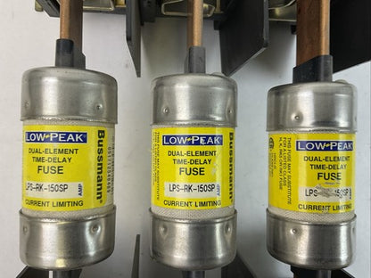 FURNAS D46122-001 DISCONNECT SWITCH 200AMP LPS-RK-150SP 150A 600VAC 300VDC FUSE4