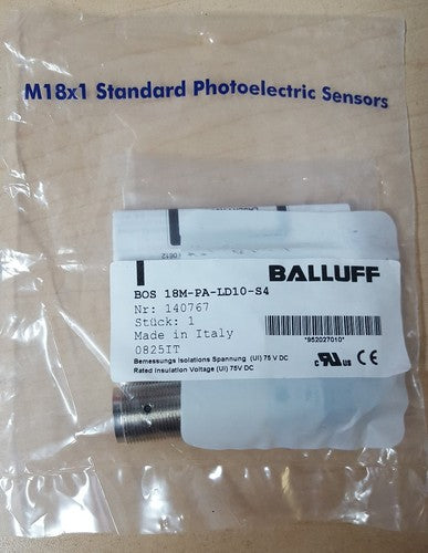 BALLUFF BOS 18M PA LD10 S4 PHOTOELECTRIC SENSOR 10-30VDC M18X10